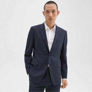 Theory 38 S CHAMBERS blazer wool blend Blue Professional Suit Modern Fit